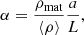 $$ \begin{aligned} \alpha = {\rho _{\rm mat}\over \langle \rho \rangle }{a\over L} , \end{aligned} $$