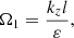 $$ \begin{aligned} \Omega _{1}=\frac{k_{z} l}{\varepsilon }, \end{aligned} $$
