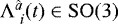 $\Lambda^{\hat a}_{\ i}(t)\in\mathrm{SO}(3)$