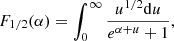 $$ \begin{aligned} F_{1/2}(\alpha ) = \int _{0}^{\infty } {u^{1/2}\mathrm{d}u\over {e^{\alpha +u} +1}}, \end{aligned} $$