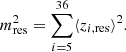 $$ \begin{aligned} m_{\rm res}^2 = \sum _{i=5}^{36} \langle z_{i,\mathrm{res}} \rangle ^2 . \end{aligned} $$