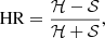 $$ \begin{aligned} \mathrm{HR} = \frac{\mathcal{H} - \mathcal{S} }{\mathcal{H} + \mathcal{S} }, \end{aligned} $$