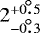 $2_{-0\fdg3}^{+0\fdg5}$