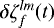 $\smash{\delta\zeta_f^{lm}(t)}$