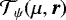 ${\cal T}_{\psi}(\mu, {\bm r})$