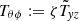 $ T_{\theta\phi}:=\zeta \tilde T_{\mathit{y}z} $