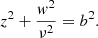 $$ \begin{aligned} z^2+\frac{{ w}^2}{\nu ^2}={b}^2. \end{aligned} $$