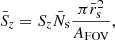 $$ \begin{aligned} \bar{S}_z = S_z \bar{N}_{\rm s} \frac{\pi \bar{r}_{\rm s}^2}{A_{\rm FOV}}, \end{aligned} $$