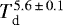 $T_{\textrm{d}}^{5.6\,{\pm}\,0.1}$