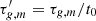 $ \tau^\prime_{g,m}=\tau_{g,m}/t_0 $