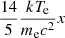 $ \frac{14}{5}\frac{kT_{\mathrm{e}}}{m_{\mathrm{e}} c^2}x $
