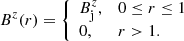 $$ \begin{aligned} B^z(r) = \left\{ \begin{array}{ll} B^z_{\rm j},&0 \le r \le 1 \\ 0,&r > 1. \end{array}\right. \end{aligned} $$