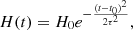 $$ \begin{aligned} H(t) = H_0 e^{-\frac{(t-t_0)^2}{2\tau ^2}}, \end{aligned} $$