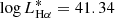 $ \log L_{\mathrm{H}\alpha}^{*} = 41.34 $