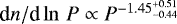 $\textrm{d}n/\textrm{d}\ln\,P\propto P^{-1.45_{-0.44}^{+0.51}}$