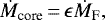 \begin{equation*} \dot{M}_{\textrm{core}}\,{=}\,\epsilon\dot{M}_{\textrm{F}}, \end{equation*}