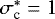 $\sigma_{\textrm{c}}^*=1$