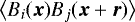 $\big< B_i(\vec{x})B_j(\vec{x} + \vec{r})\big>$