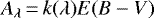 \begin{equation*}A_{\lambda}\,{=}\,k(\lambda) E(B-V)\end{equation*}