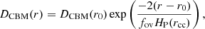 $$ \begin{aligned} D_{\rm CBM}(r) = D_{\rm CBM}(r_0)\exp \left( \frac{-2(r-r_0)}{f_{\rm ov}H_{\rm P}(r_{\rm cc})}\right), \end{aligned} $$
