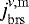 $j_{\mathrm{brs}}^{\nu,\mathrm{m}}$