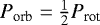 $P_{\text{orb}} = \frac{1}{2} P_{\text{rot}}$