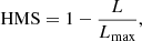 $$ \begin{aligned} \mathrm{HMS} = 1 - \frac{L}{L_{\max }}, \end{aligned} $$
