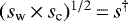 $(s_{\textrm{w}}\,{\times}\,s_{\textrm{c}}){}^{1/2}\,{=}\,s^{\dagger}$