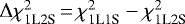$\Delta\chi_{\textrm{1L2S}}^2\,{=}\,\chi_{\textrm{1L1S}}^2 - \chi_{\textrm{1L2S}}^2$