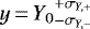$y\,{=}\,Y_0{}_{-\sigma_{Y,-}}^{+\sigma_{Y,+}}$