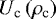 ${U_{\textrm{c}}}\left({{\rho _{\textrm{c}}}} \right)$