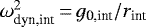 $ \omega^2_{\text{dyn,int}}\,{=}\,g_{\text{0,int}}/r_{\text{int}}$