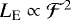 $L_{\textrm{E}} \propto \mathcal{F}^2$