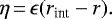 \begin{equation*}\eta \,{=}\,\epsilon(r_{\text{int}}-r).\end{equation*}