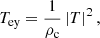 $$ \begin{aligned} {T_{\rm ey}}=\frac{1}{\rho _{\rm c}}\left|T\right|^2, \end{aligned} $$