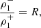 $$ \begin{aligned} \frac{\rho ^{-}_1}{\rho ^{+}_1}=R, \end{aligned} $$