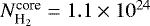 $N_{\textrm{H}_2}^{\textrm{core}} = 1.1 \times 10^{24}$