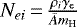 $N_{ei}\,{=}\, {\rho_i \gamma_{\textrm{e}} \over \bar{A} m_{\textrm{H}}} $