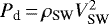 $P_{\textrm{d}}\,{=}\,\rho_{\textrm{SW}}V_{\textrm{SW}}^{2}$