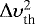 $\Delta \upsilon_{\textrm{th}}^2$