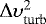 $\Delta \upsilon_{\textrm{turb}}^2$