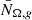 $ \bar{N}_{\Omega,{g}} $