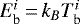 Mathematical equation: $E_{\textrm{b}}^i\,{=}\,k_B T_{\textrm{b}}^i$