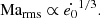 $$ \begin{aligned} {{{\text{ Ma}}}_{\rm rms}}\propto \dot{e_0}^{1/3}. \end{aligned} $$