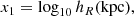 $$ \begin{aligned} x_1=\log _{10}h_R(\mathrm{kpc}), \end{aligned} $$