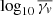 $ \log _{10}\overline{\gamma _{\mathit{v}}} $