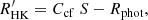 $$ \begin{aligned} R_{\mathrm{HK} }^\prime =C_{\rm cf}\ S - R_{\mathrm{phot} }, \end{aligned} $$