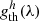 $ {g}^h_{\rm th}(\lambda) $