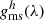 $ {g}^h_{\rm ms}(\lambda) $