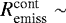 $R_{\textrm{emiss}}^{\textrm{cont}} \sim$